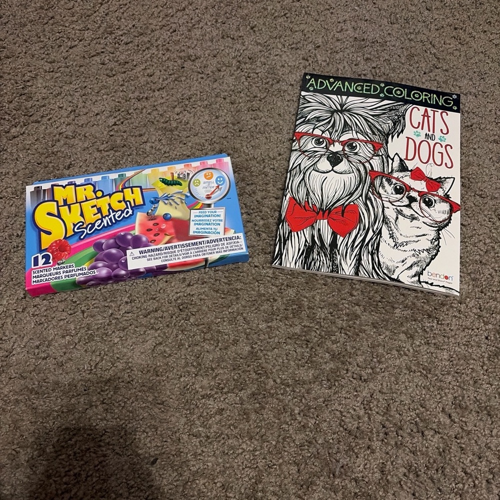 Mr. Sketch Scented Markers and Advanced Coloring Book